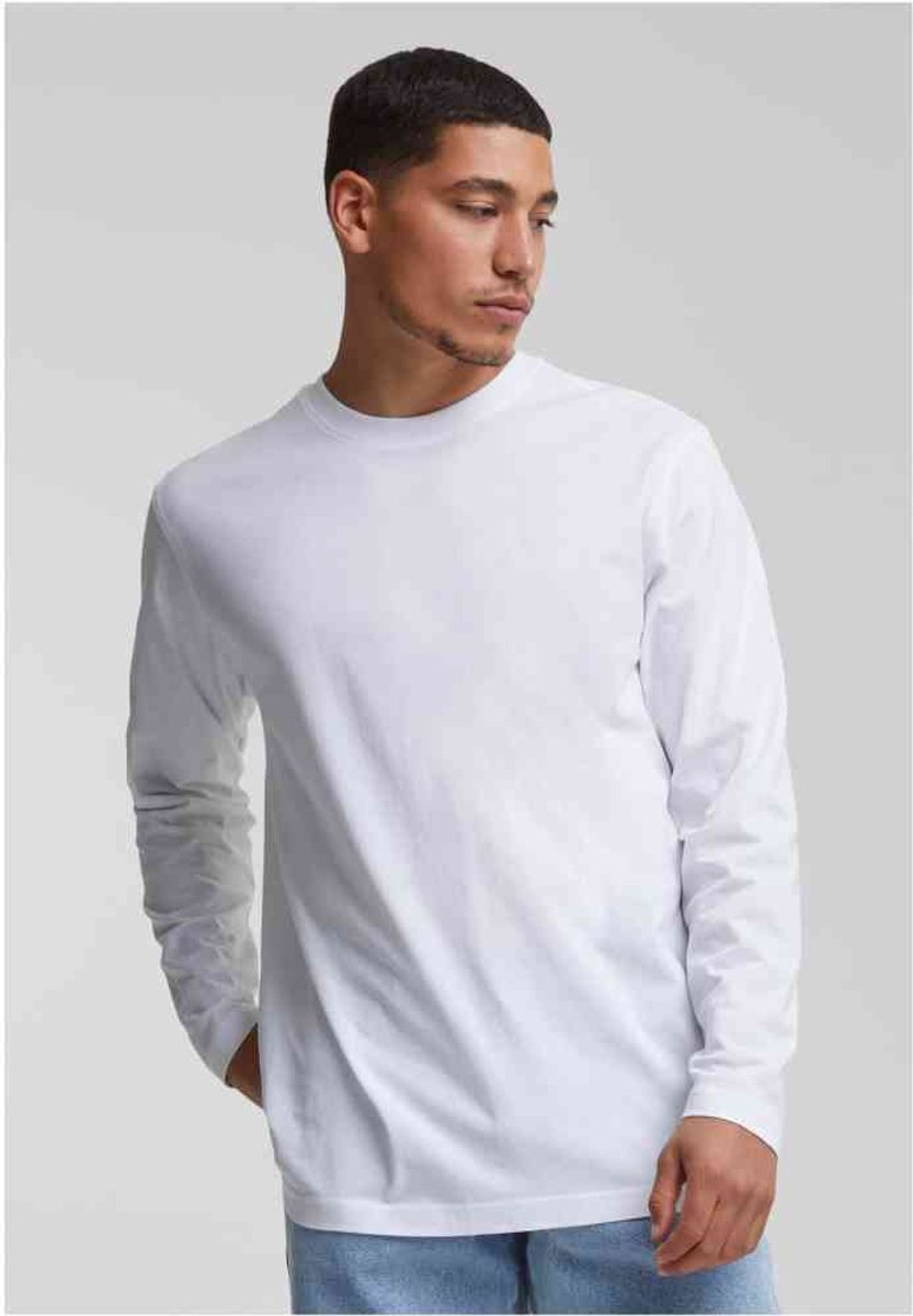 Urban Classics Basic Longsleeve shirt S Wit