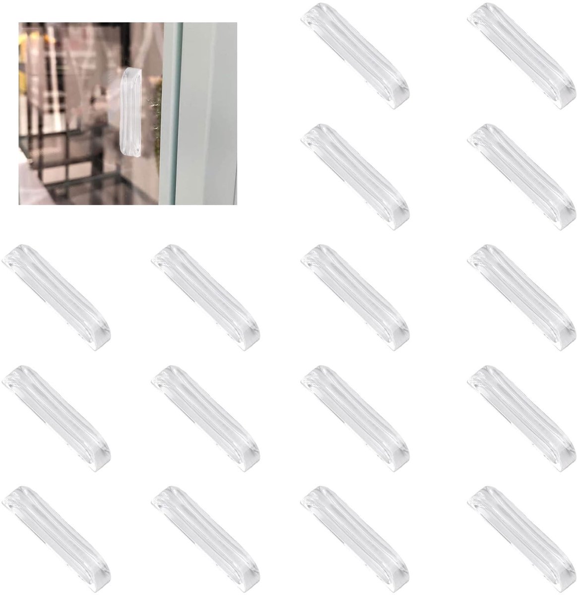 Smoakez - Mini Acryl Trekknoppen - Zelfklevende Kristalheldere Knoppen - Transparant - Decoratie voor Spiegel en Kastdoos - 16 Stuks - Perfect voor...