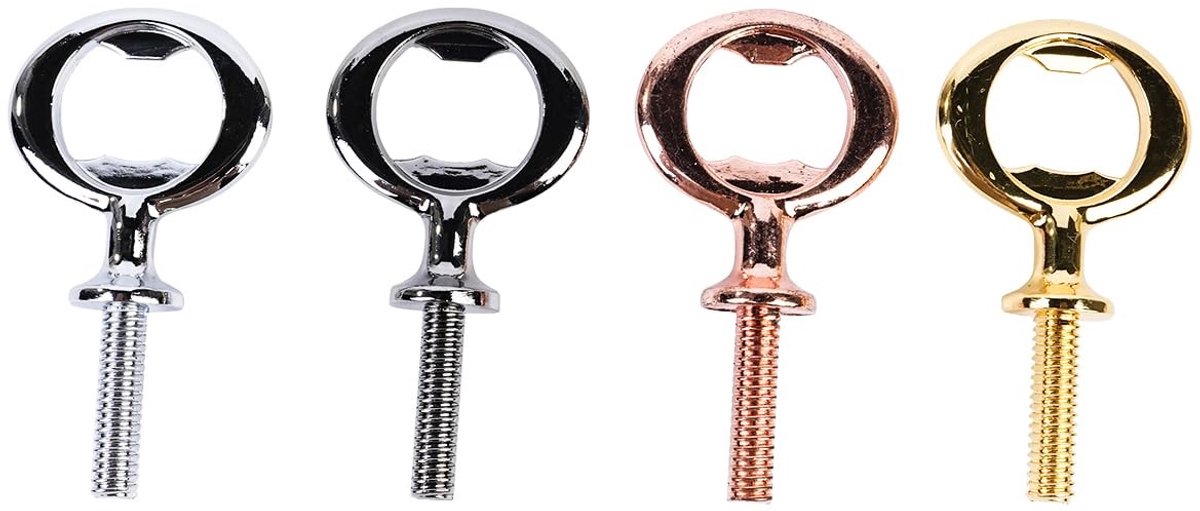 Smoakez - Bierflesopener Set - DIY Flesopeners - Perfect voor Thuis en Buiten - Metaal - 4 Stuks - Ideaal voor Barbecue en Feestjes - Eenvoudig te ...