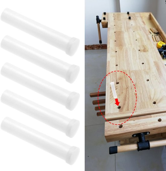 Store_8 - Werkblad Jig Locatie Peg - 10Pcs Locatiepinnen - Voor Nauwkeurige Uitleg - Wit - Vervangingsaccessoires - Geschikt voor Meeste Jig Templates van Merkloos — afbeelding 4