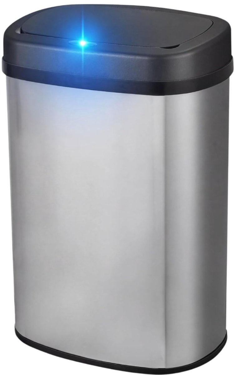 LeeuwenChoice® Elektronische Sensor Prullenbak - 60 Liter - Automatische Touchless Opening - RVS Design & Soft Close