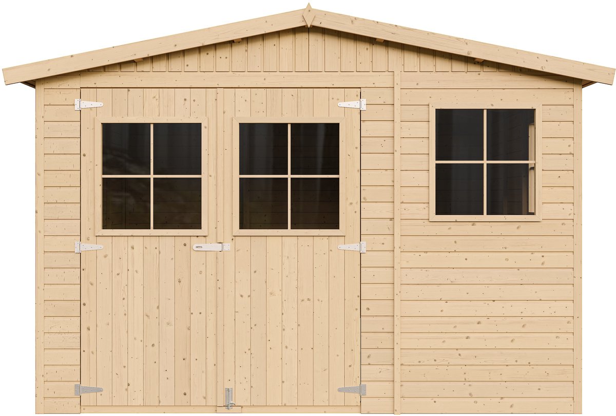 Timbela M336 - Houten tuinhuis - 11 m² - 416x324xH226 cm - zonder vloer