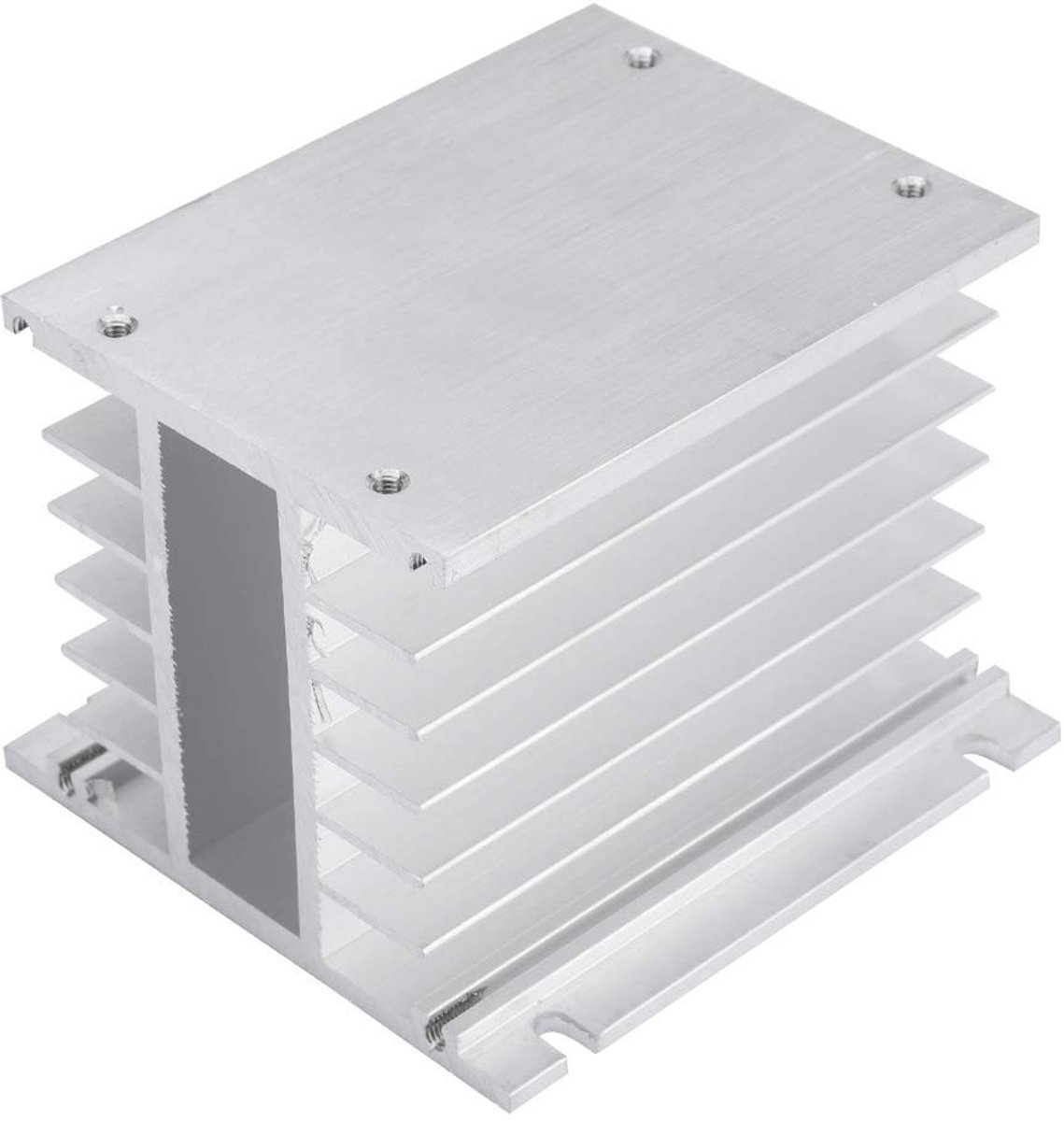 Smoakez - 3-fasen Koellichaam - Aluminium - Duurzaam en veilig - 11 x 10 x 10 cm - Koellichaam voor relais - Afvoer van warmte