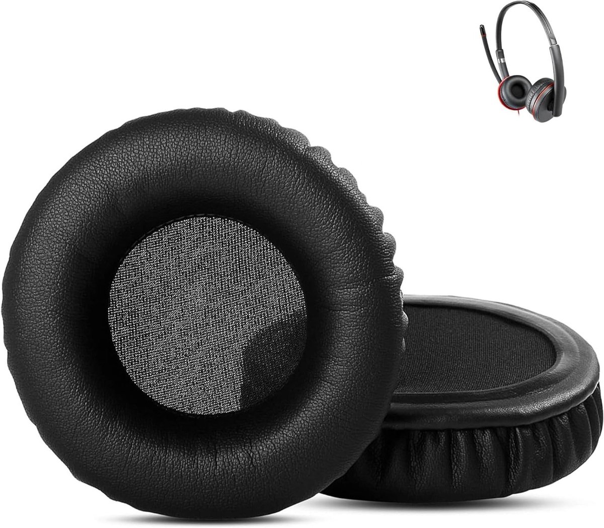 Vervangende Oorkussens voor Headsets zoals HW111N, HW251N, HW261NC en Poly Savi W410, Comfortabele Kussens voor Geluidsisolatie en Lange Draagbaarheid