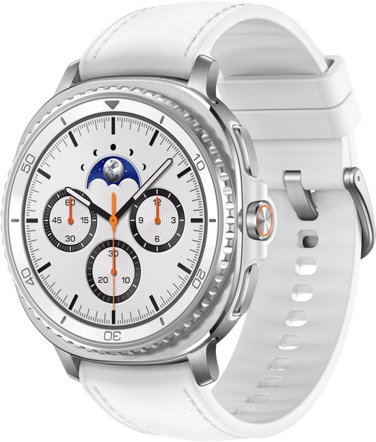 Samsung Galaxy Watch8 Classic 46mm White – Smartwatch met roterende bezel, snelle processor, helder 3000 nits display, lange batterij