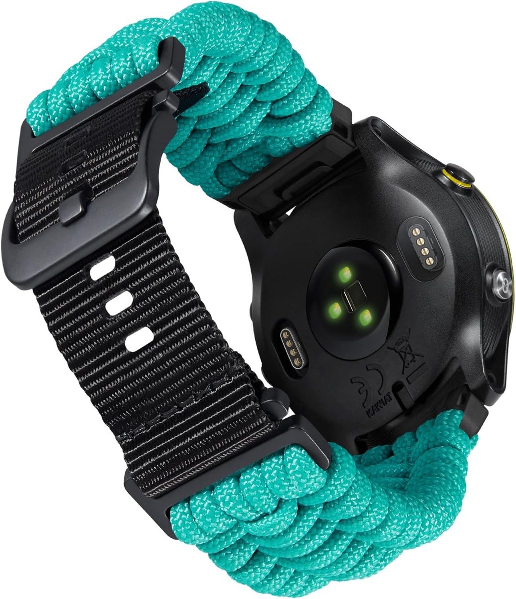 Militaire Paracord Sporthorlogeband 20mm 22mm 26mm - Vervangbanden voor Fenix, Instinct en Forerunner voor Mannen