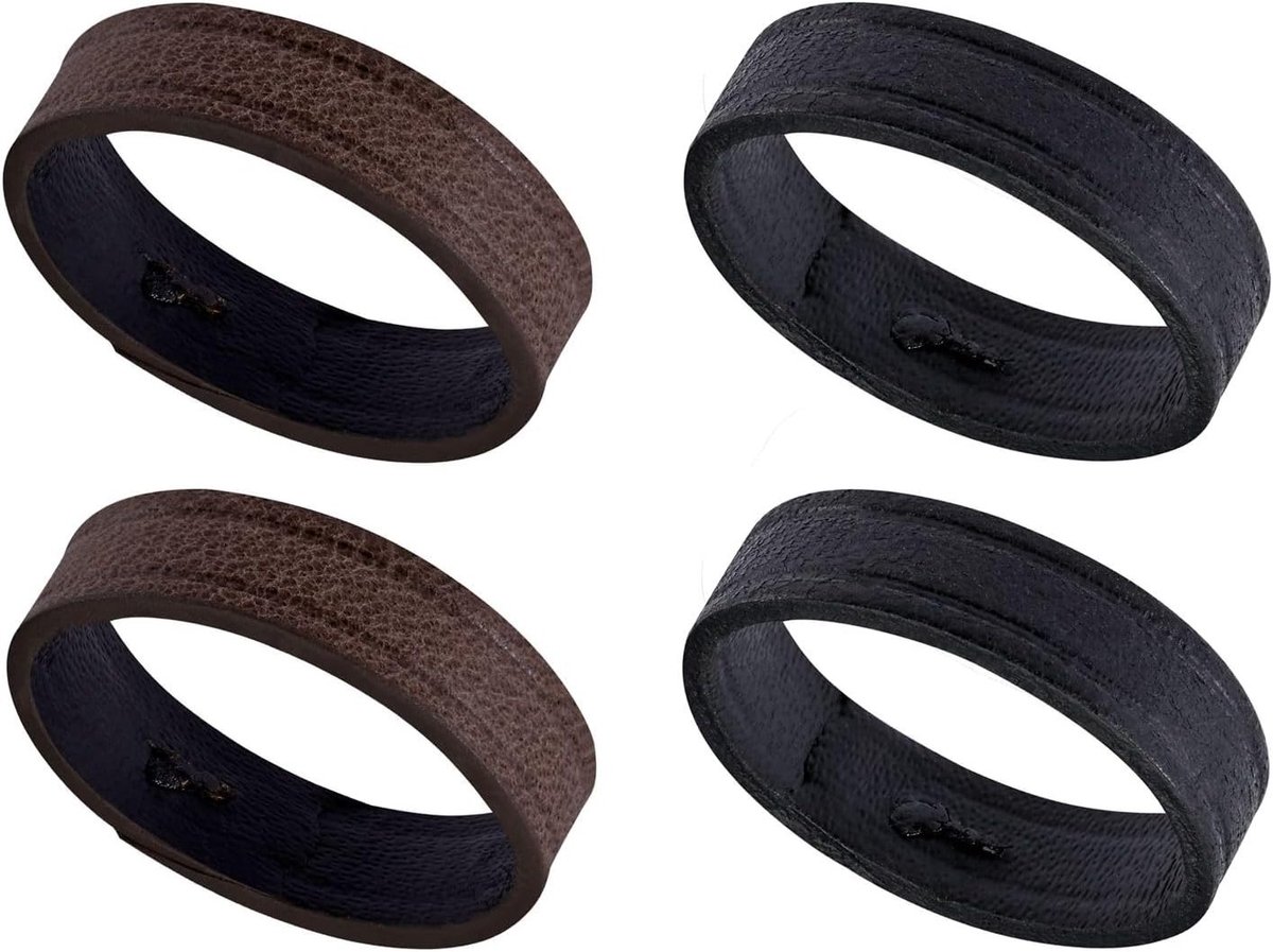 Leren Horlogebandjes Vervangingslussen, Set van 4 Stuks, Geschikt voor 18mm, 20mm en 22mm Horloges