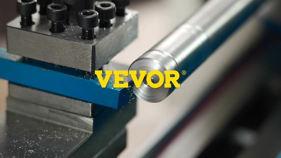 VEVOR Precisie Tafelmodel Mini-metaalfreesmachine, Draaibank 550 W, Draaibankboor met Variabele Snelheid, Draaibank, Nylon Tandwiel met 50-2500 Rpm En Bewegende Lamp