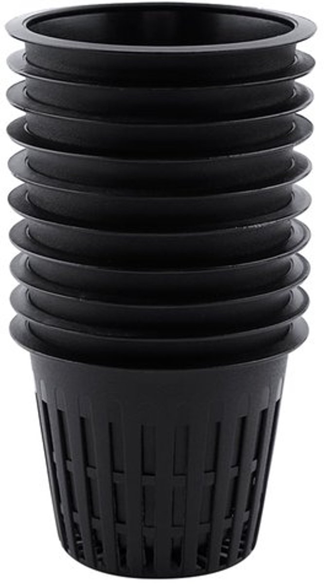 10 Stks Mesh Plant Potten, Aquatische Vijver Plant Potten, Hydrocultuur Plantenmand Voor Lelie En Andere Waterplanten(Zwart)