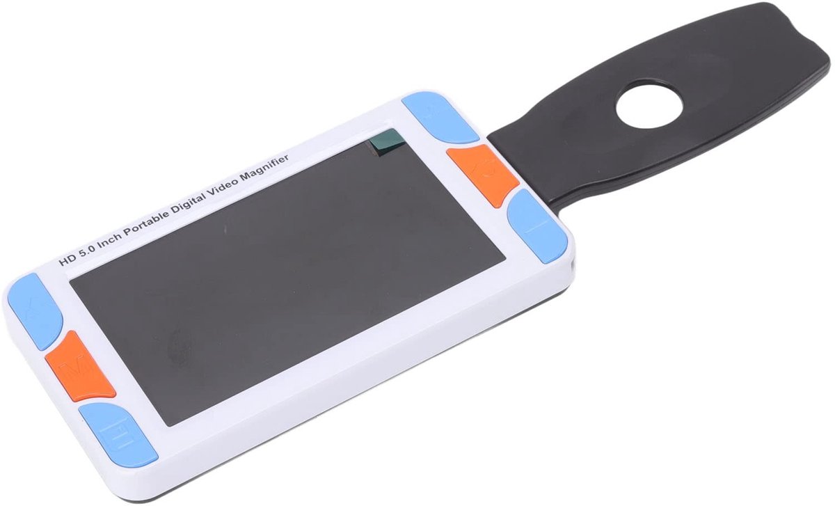 Dailygoods - Vergrootglas Digitale Leeshulp - 3X tot 48X Zoom - Draagbaar en Compact - 5 Inch HD LCD Scherm - Elektronische Loep - Geschikt voor Senio