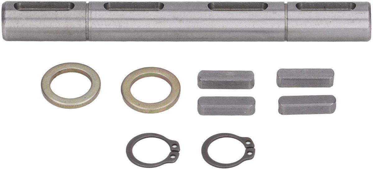 Dailygoods - Capaciteit uitgangsas dubbele wormversnellingsbak - NMRV030 - Geschikt voor stappenmotoren - Diameter 14 mm - Verloopstukken - 128 mm gro