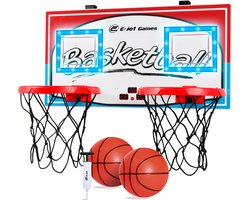 Basketbal Duo Hoop Deurset met LED - Incl. 2 Ballen, Pomp & Scorebord