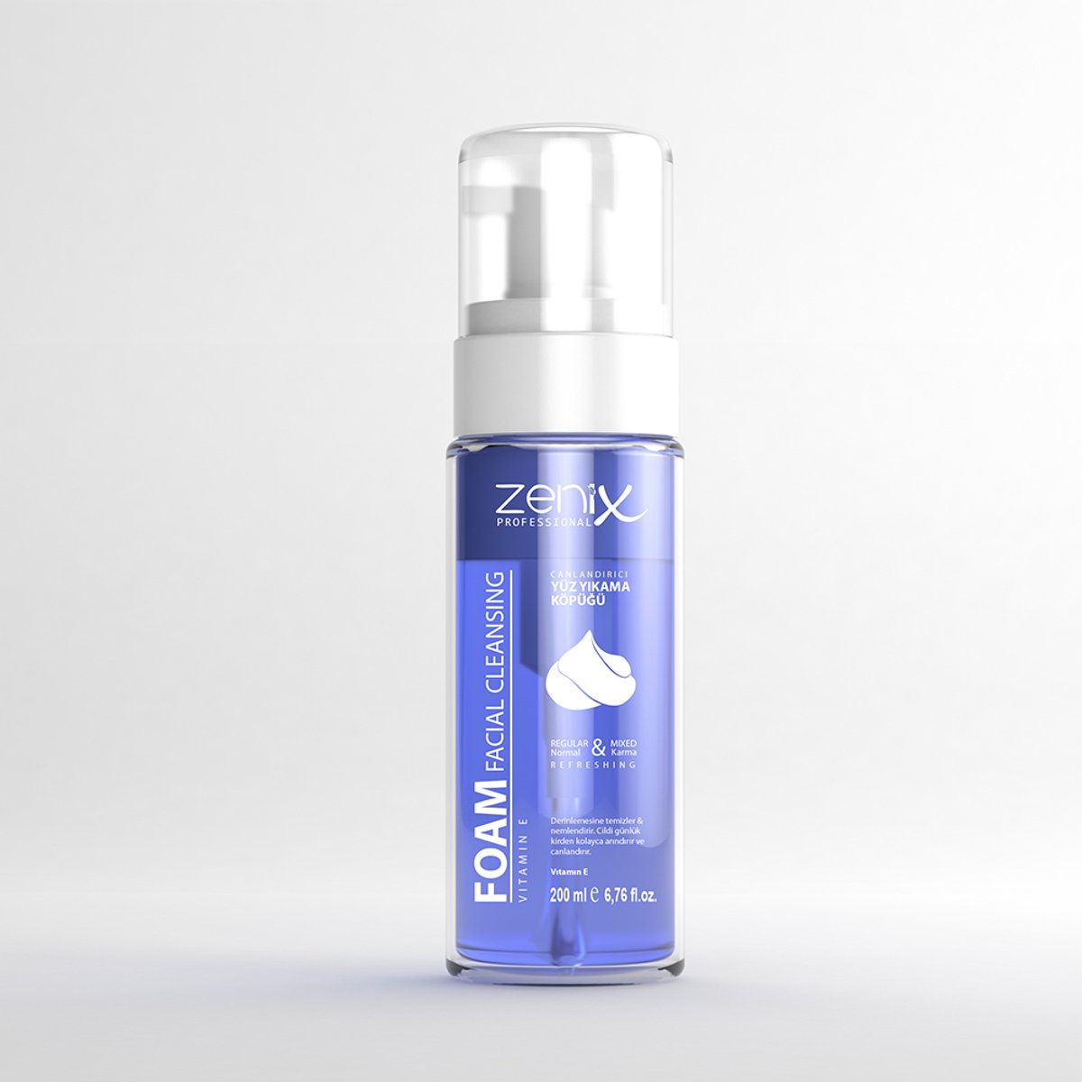 Zenix Face Cleansing Foam Vitamin E 200 ml – Gezichtsreinigingsschuim – Voor Dagelijkse Reiniging