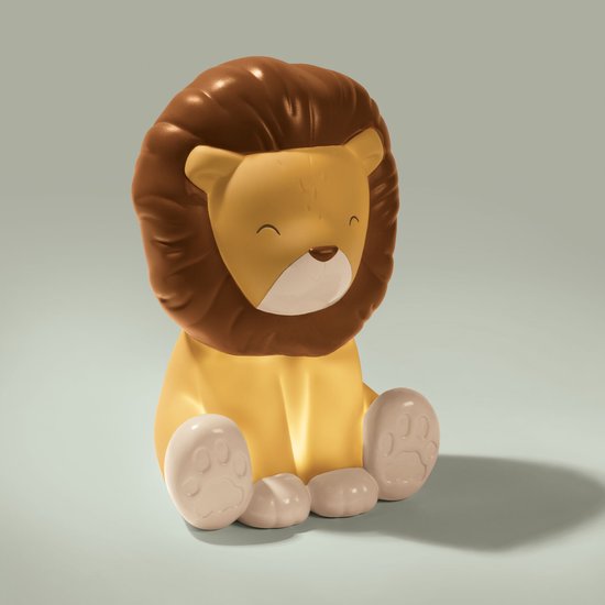 Little Dutch Nachtlampje Leeuw - Safari - USB-oplaadbaar - 3 lichtstanden - Timer 20 min - Speelgoed kinderen - Voor meisjes en jongens van Little Dutch — afbeelding 2