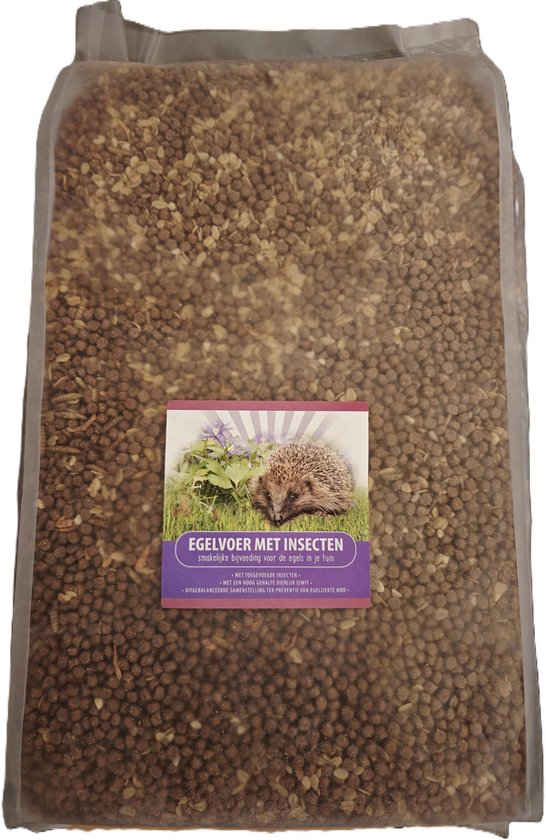 Voerwaarts Egelvoer met insecten - 8kg - speciaal samengesteld egelvoer