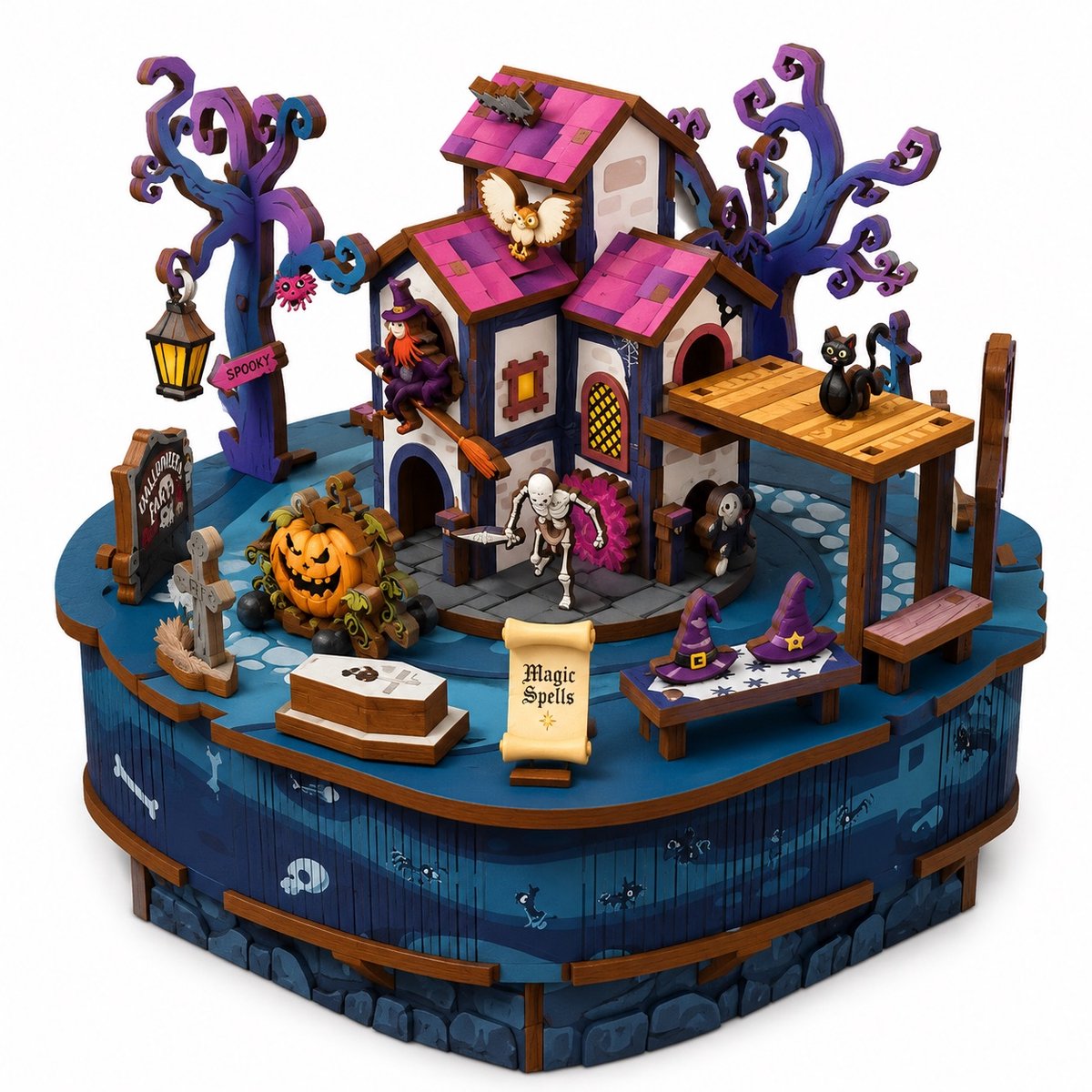Beehub, Halloween Carnival met muziek Houten Modelbouw Creatief & Educatief