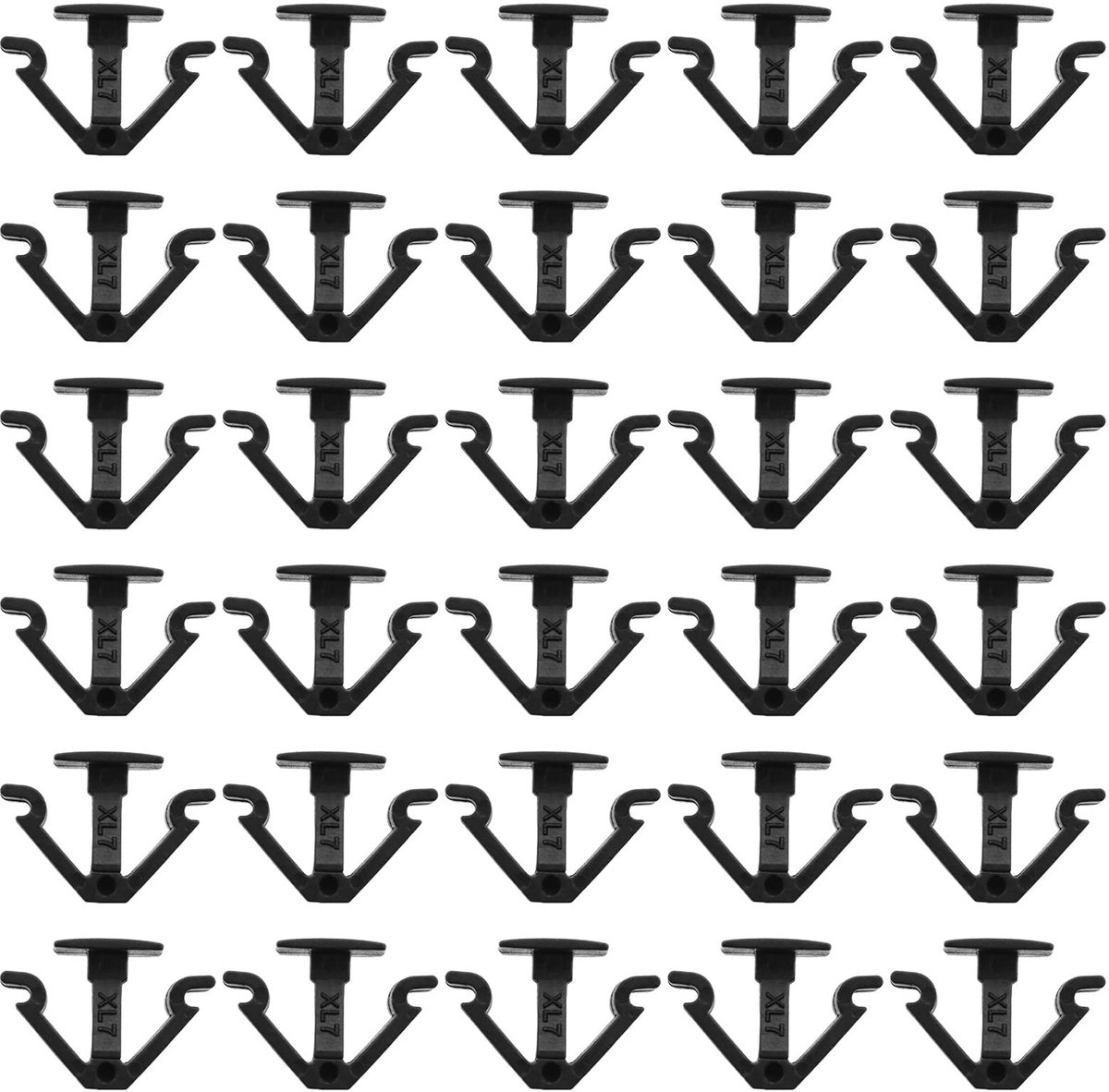 Livia home - Dakclips - 30 Stuks - Zwart - Headliner Clips - Voor VW Sharan Touareg Jetta Santana - Kunststof