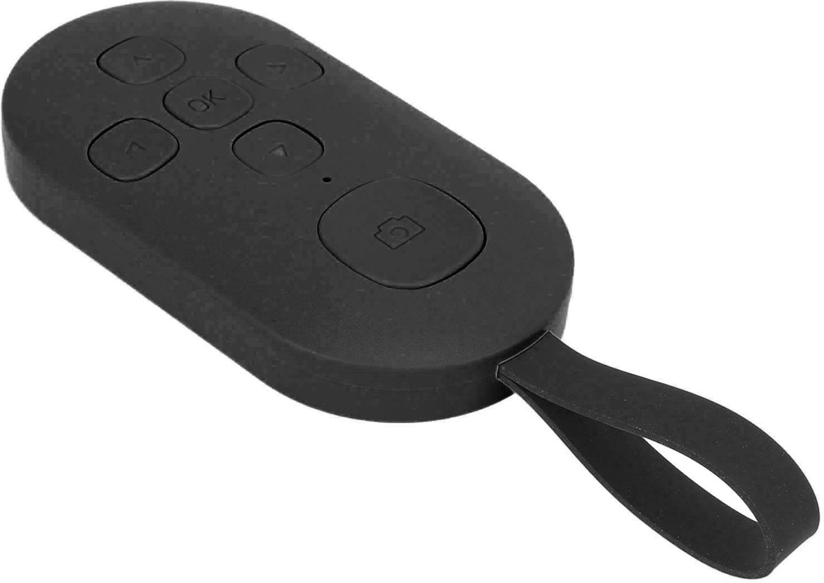 Jhubersproducts - Bluetooth Afstandsbediening - Paginaturner - Oplaadbare Videocontroller - Zwart - Selfie-knop - Geschikt voor TikTok - Compact forma