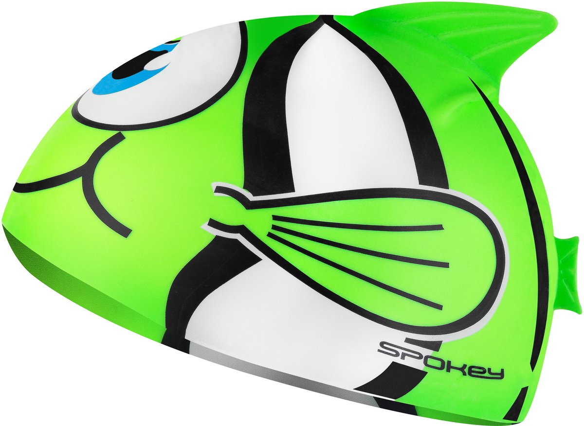 Spokey RYBKA MARLIN Badmuts - Groen - Dikke silicone - Flexibele pasvorm - Ondersteunt zwemlessen