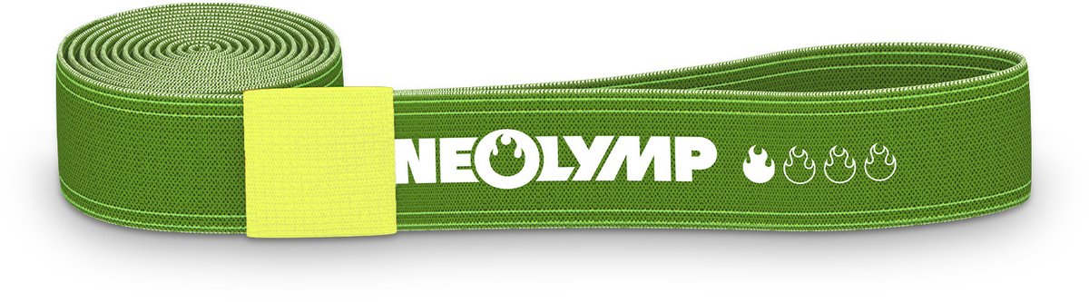 NEOLYMP Lang fitnessband van stof– Gymnastiekband , trainingsband voor krachttraining