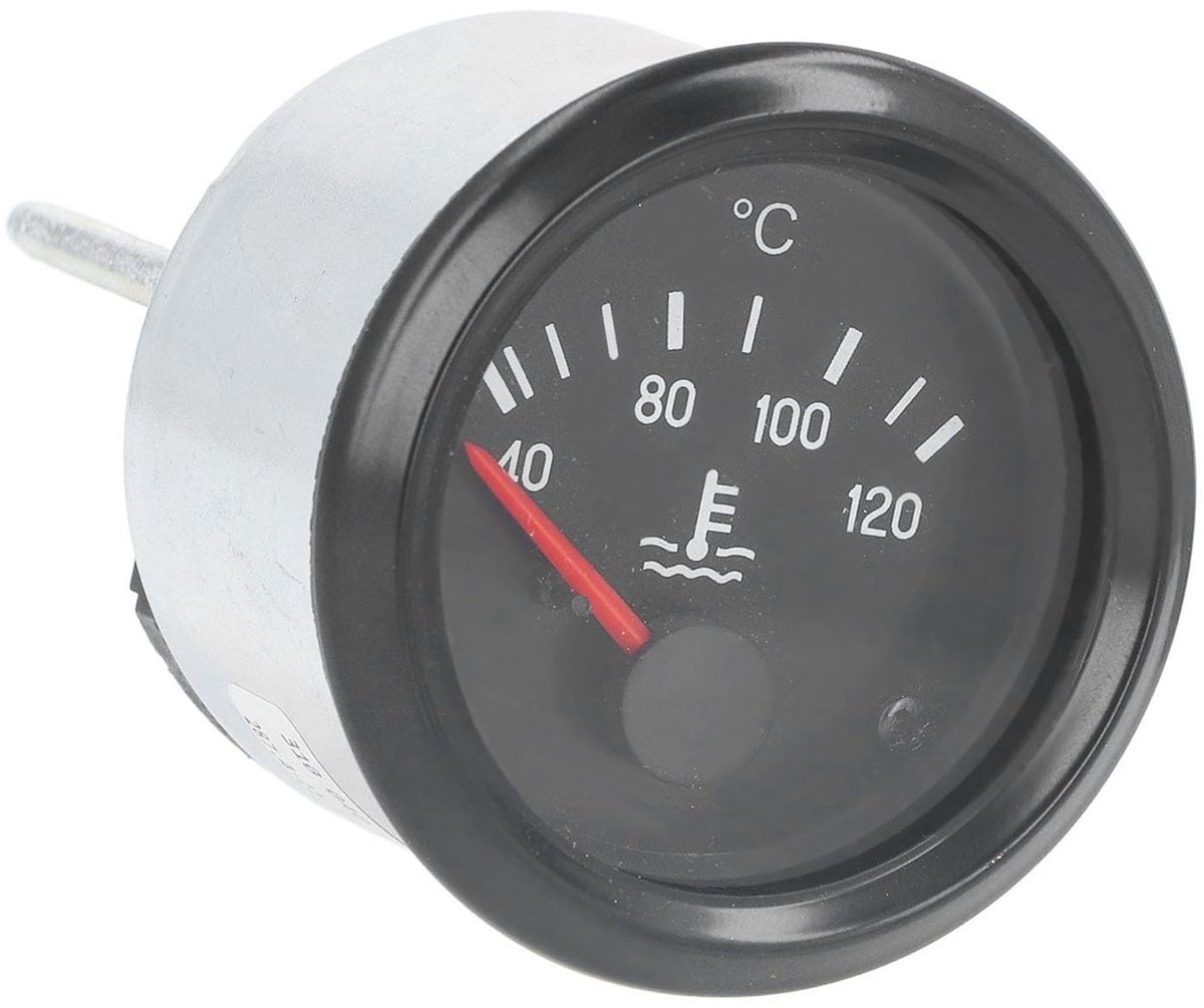 Watertemperatuurmeter Aluminium 52 mm - LED Thermometer voor Auto's en Voertuigen (40-120 ℃)