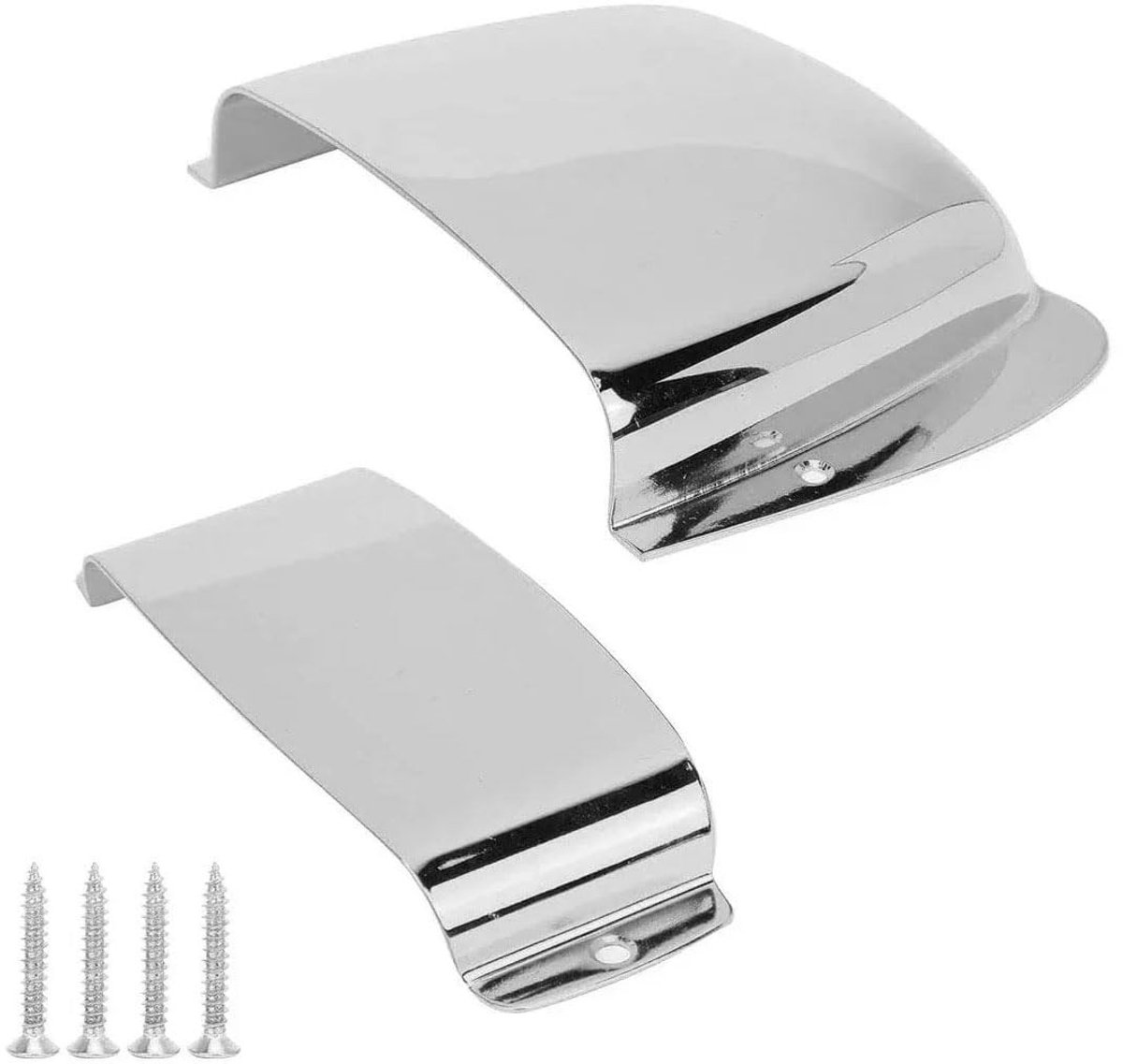 Jhubersproducts - Bass Pickup Cover - Zinklegering - Bescherming voor Brug - Chroom - Duurzaam en Hoogwaardig - Geschikt voor JB Basgitaar - compact f