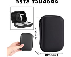 Waterdichte EVA Case voor Externe Harde Schijven - Universele Organizer voor Harde Schijven en Powerbanks (Zwart)
