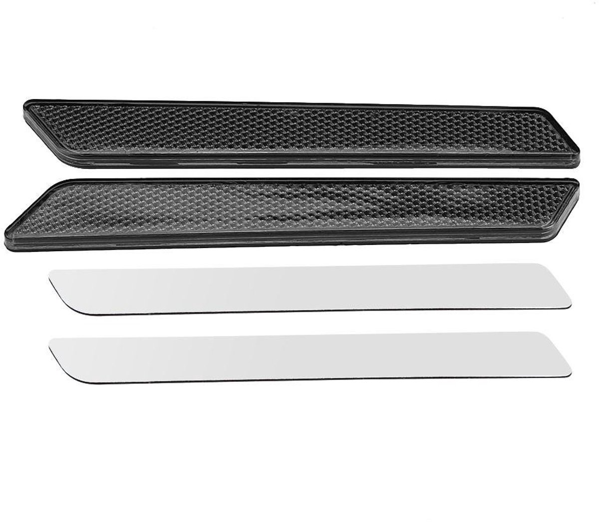 Zeynomax - Latch Cover Reflector - Zadeltas Reflectors - Verbeterde zichtbaarheid - Smokey - Harde zadeltas accessoires
