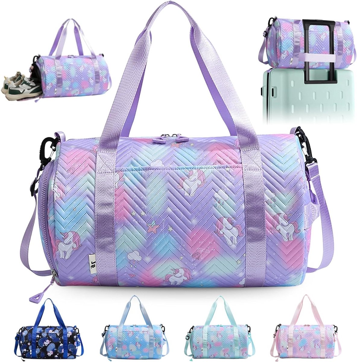 Yoga Sporttas met Eenhoorn Design, Ideaal voor Training en Sport, Unisex en Compact