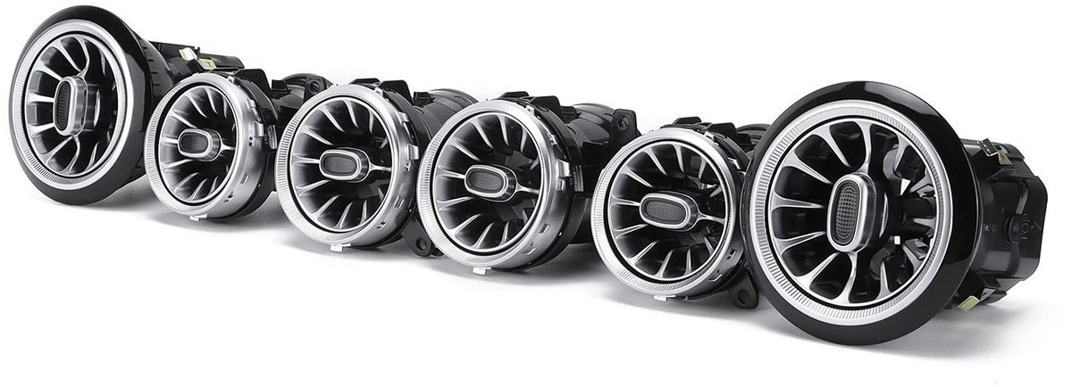 Smoakez - W213 Air Vent Ambient Light - 64 kleuren sfeerverlichting - Plug and Play - vervangingskit voor E-Class W213 C238 - voor interieurstyling