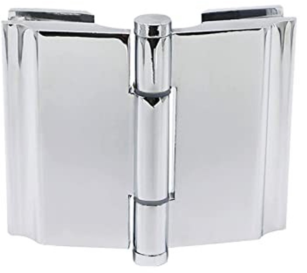 Smoakez - Glasklem Hinge Connector - 180 graden - Roestvrij staal - Geschikt voor 8 tot 10 mm glas - Duurzaam en sterk - Perfect voor glasbevestigi...