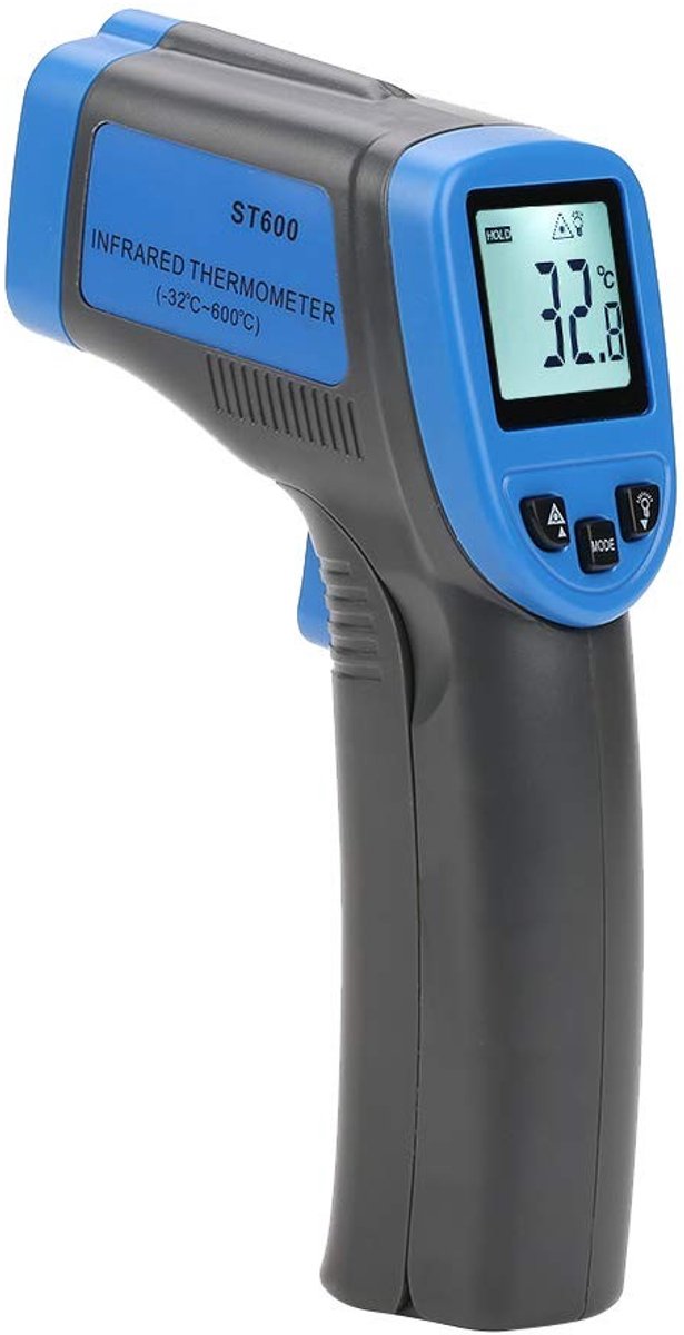 Livia home - Infrarood thermometer - Temperatuurbereik -32 tot 600 °C - Contactloze meting - Duidelijk LCD display - Voor nauwkeurige metingen - Gesch