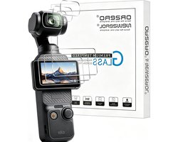 6 Stuks 3-in-1 Schermbeschermer van Gehard Glas voor DJI Osmo Pocket – Anti-Kras, 2,5D Gebogen Randen, Hoge Resolutie en 9H Hardheid