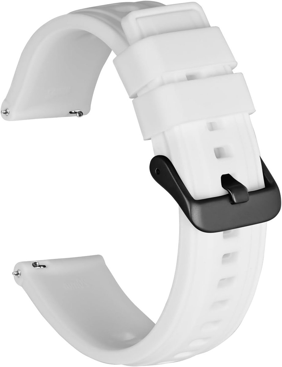 Zachte Siliconen Horlogebanden voor Heren, Vervangende Rubber Straps, 18mm, 20mm, 22mm, Comfortabel en Duurzaam