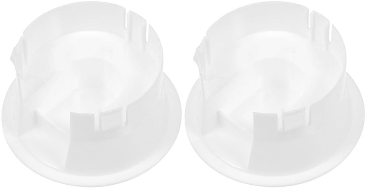 Dailygoods - Glazen deksel - Waterkan deksel - Praktisch en economisch - Wit - Geschikt voor diverse dranken - Perfect voor thee en sap - 2 stuks