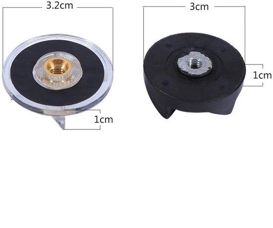 Dailygoods - Vervangingsonderdelen - Reserveonderdelen voor Blender - Zwart en Transparant - Rubber en Kunststof - Geschikt voor Blender - Vervangings van Dailygoods — afbeelding 5