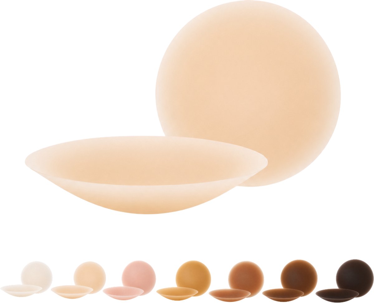 BOOBEES Silicone Nipple Covers - Size M - 10cm - Biscuit