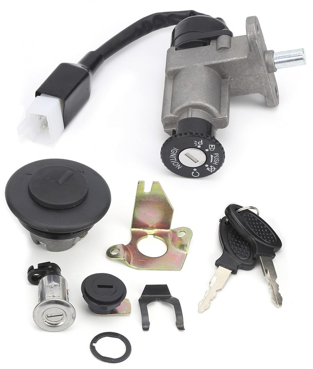 Dailygoods - Contactschakelaarset - 4-draads contactschakelaar - Geschikt voor scooter - Hoge kwaliteit - Betrouwbare prestaties - Ideaal voor bromfie
