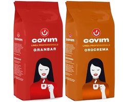 COVIM Orocrema Granbar Linea Professionale - Mixverpakking - 2kg (2x1kg) Koffiebonen