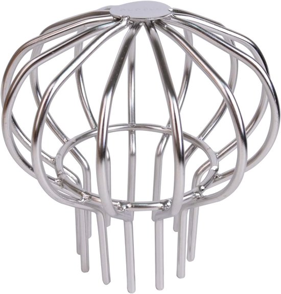 Pare-feuilles - 2 Pièces - Protection de gouttière - Inox - Grille de gouttière - Contre les feuilles dans la gouttière - Pour les bords de toit, fossé, égout - Protection de gouttière - 12.5×6.5×12.6cm - Argent