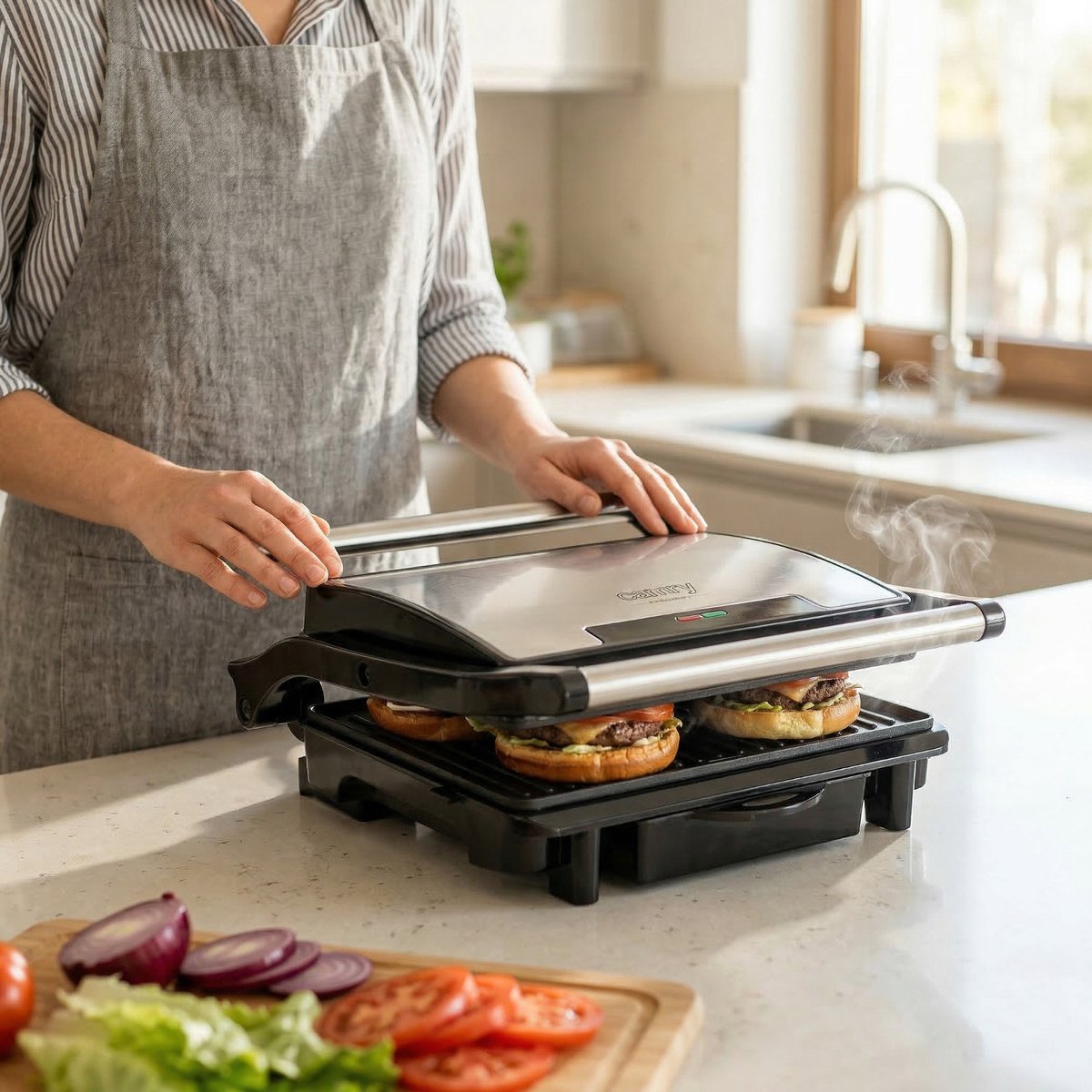 Camry CR 3044 Panini Grill contactgrill 2100W thumbnail 3