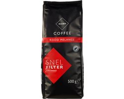 Rioba Rood Snelfiltermaling - gemalen koffie - 500 gram