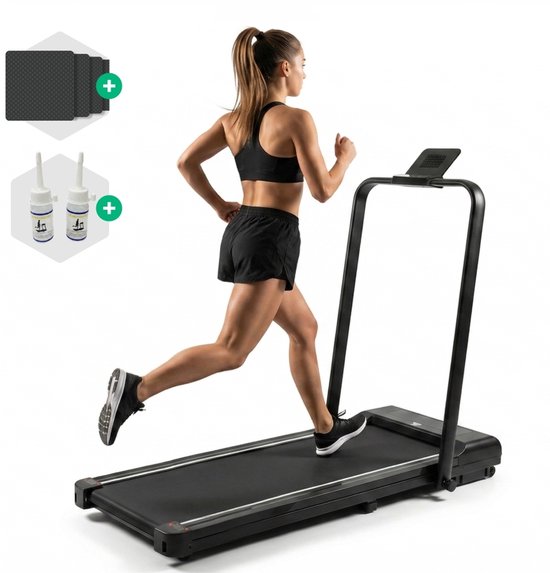 Rockerz loopband – inklapbaar – 1-10,8 km/u – zwart