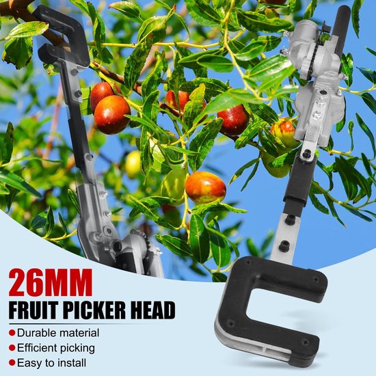 Vlemico - Fruitplukker Hoofd - Appel Plukken - 9 Tanden - Oranje - Olijven Plukken - Tuingereedschap - Aluminiumlegering van Vlemico — afbeelding 5
