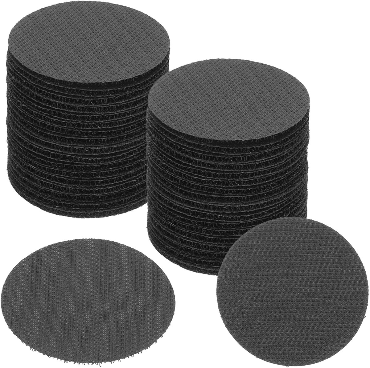 2 Inch Carpet Stain Markers - 50 Pcs Circle Dots Markers - Hook and Loop Carpet Stains voor Decoratie - Basisonderwijs - Kleuteronderwijs - Zwart