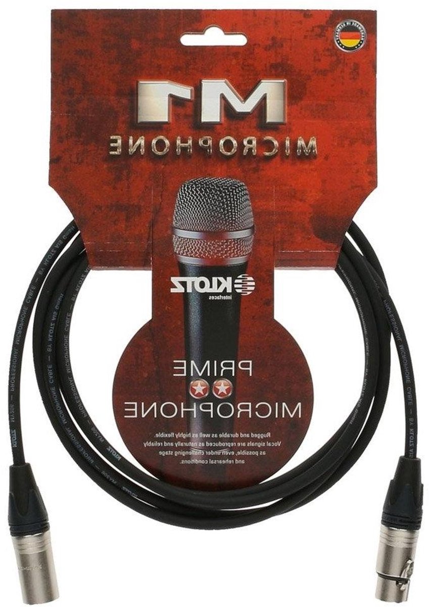 Microfoon Kabel - XLR Kabel - Muziek Opnemen - Neutrik Connectoren - 5 Meter - Zwart