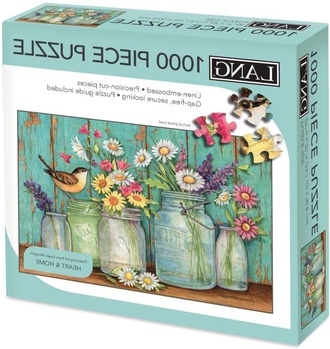 Legpuzzel 1000 Stukjes - Volwassen Puzzel - Ontspannende Hobby - Gedetailleerd Bloemenontwerp - 74x51 cm - Multicolor
