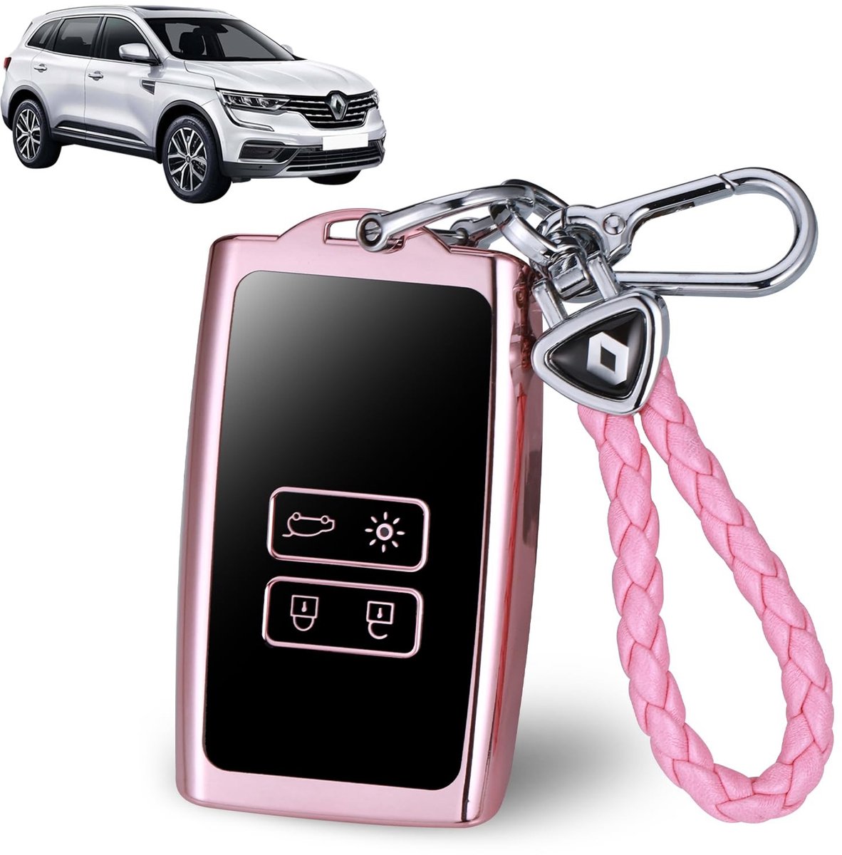 Store_7 - Autosleutel Cover - Sleutelbescherming - TPU - Keyless Smart - Sleutelomhulsel - Geschikt voor Renault - Diverse modellen
