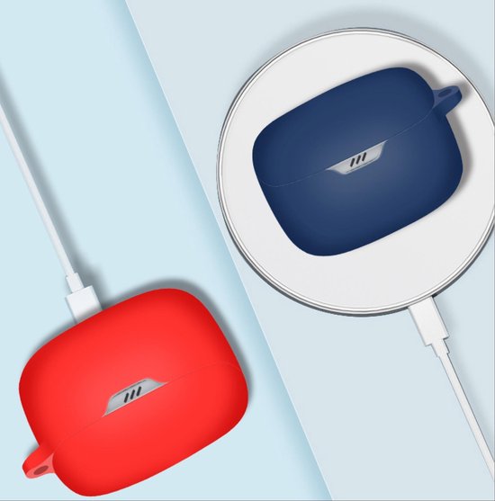 Siliconen hoes, compatibel met JBL Tune Beam/JBL Tune 245NC TWS, ultradunne zachte cover, slank, valbestendig, niet gemakkelijk vuil - Zwart — afbeelding 5