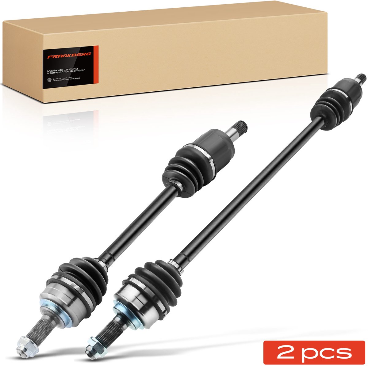 Frankberg 2x Aandrijfas Vooras voor Honda Jazz II GD GE2 GE3